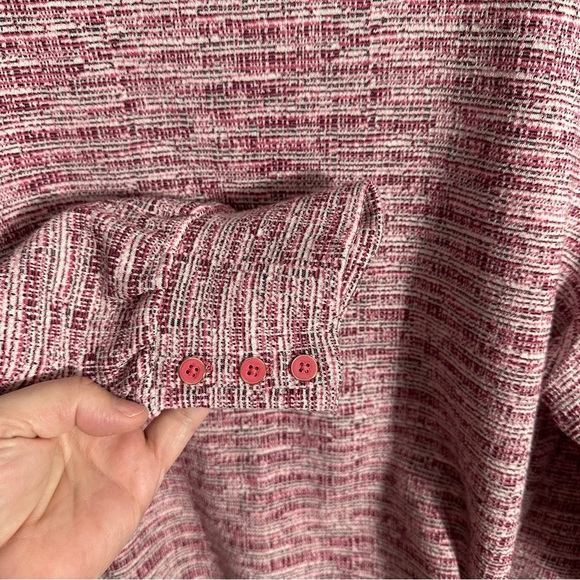 Talbots XL top, cotton blend, long sleeve, pink, spring, office, date night - Picture 5 of 8